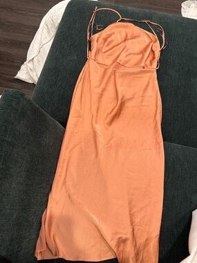 Thin strap halter neck dress